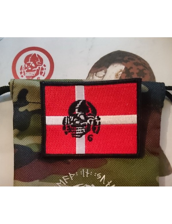 Patch - DENMARK Flag with Totenkopf6
