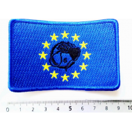 Patch - Rectangle European Flag & Black Whiphand6